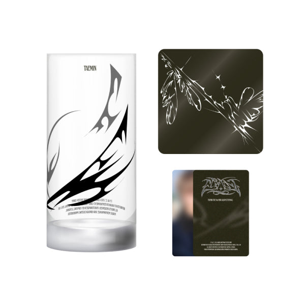 TAEMIN セット TAEMIN - Glass Cup & Coaster Set [The 5th Mini Album 'ETERNAL