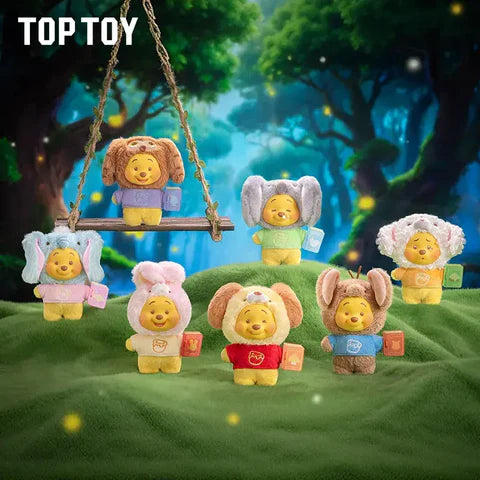 TOPTOY x DISNEY Winnie the Pooh Animal Storybook Series Plush Keychain Blind Box - Main Image