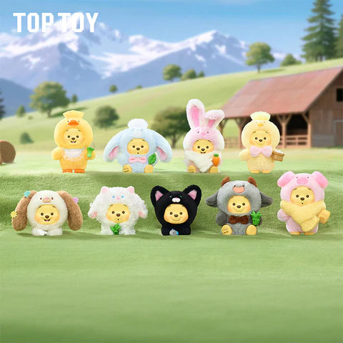 TOPTOY x DISNEY Winnie the Pooh Happy Farm Series Figure Plush Keychain Blind Box - Main Image 2