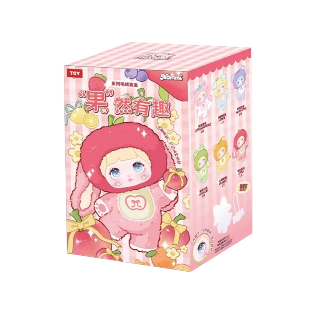 TOPTOY x NOMMI Interesting Funny Fruits Series Plush Keychain Blind Box - Single Box - Main Image