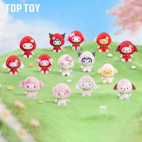 TOPTOY x SANRIO Sweet Strawberry Series Plush Keychain Blind Box - Main Image