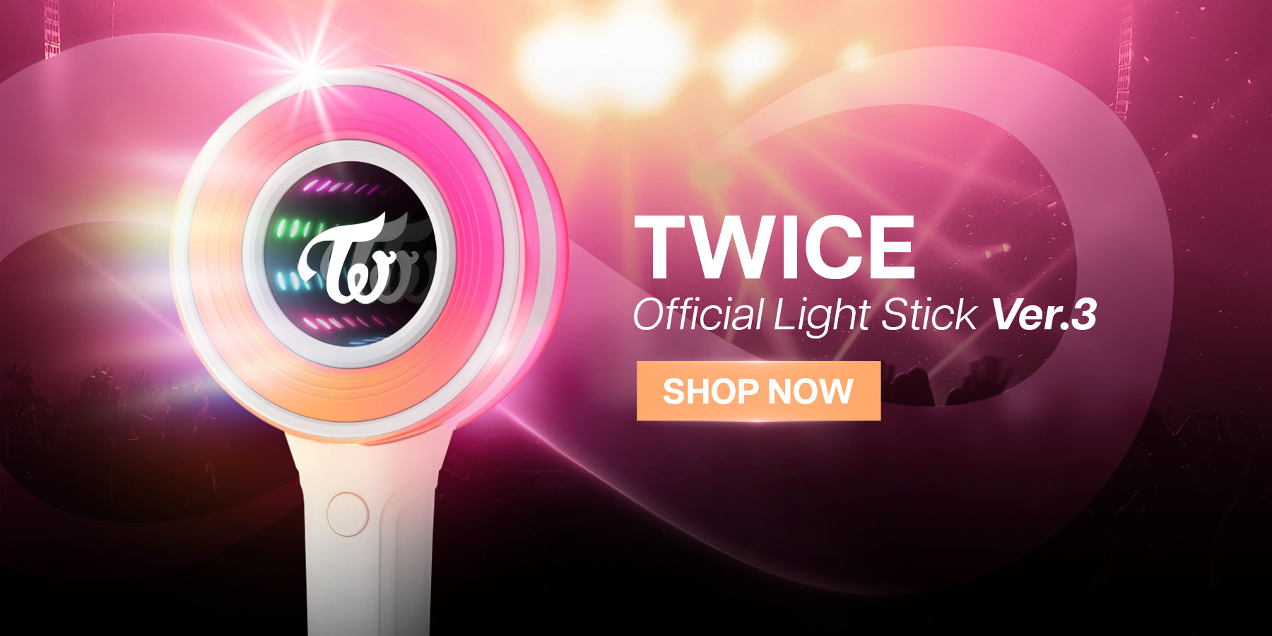 TWICE Official Light Stick Version 3 Banner