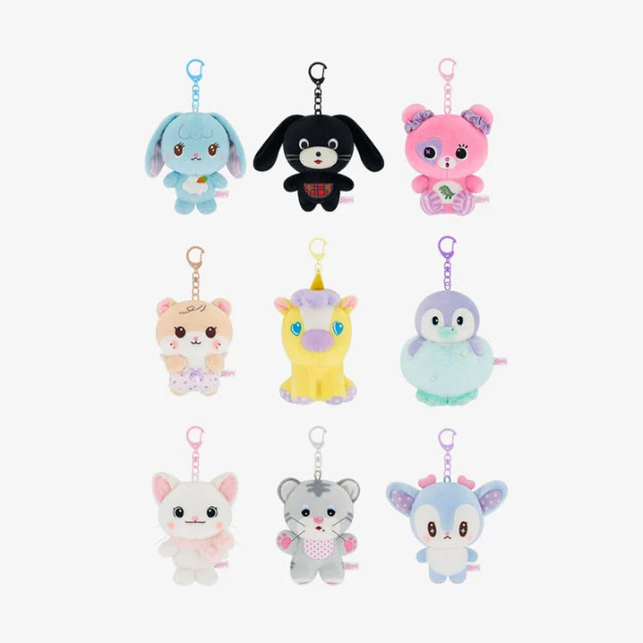 TWICE Plush Keyring 11th Anniversary TWICE the THRILL POP UP Official MD - main image