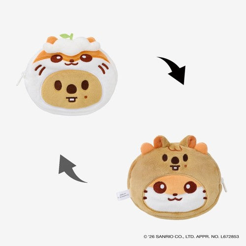 Stray Kids Reversible Pouch SKZOO X SANRIO CHARACTERS RUN IT JAPAN World Tour Official MD - HAN QUOKKA Ver -Main Image
