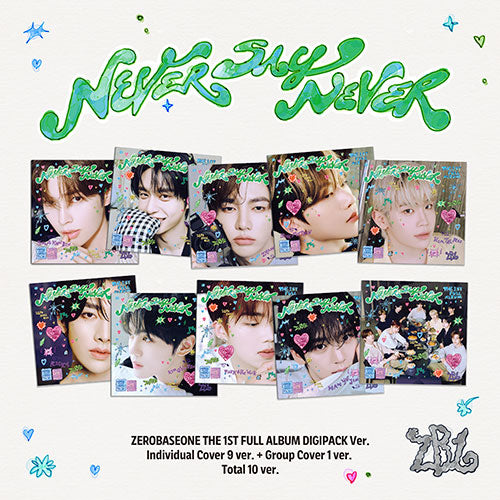ㄹ나　ZEROBASEONE アルバム ZEROBASEONE - NEVER SAY NEVER [1st Album - Digipack Ver