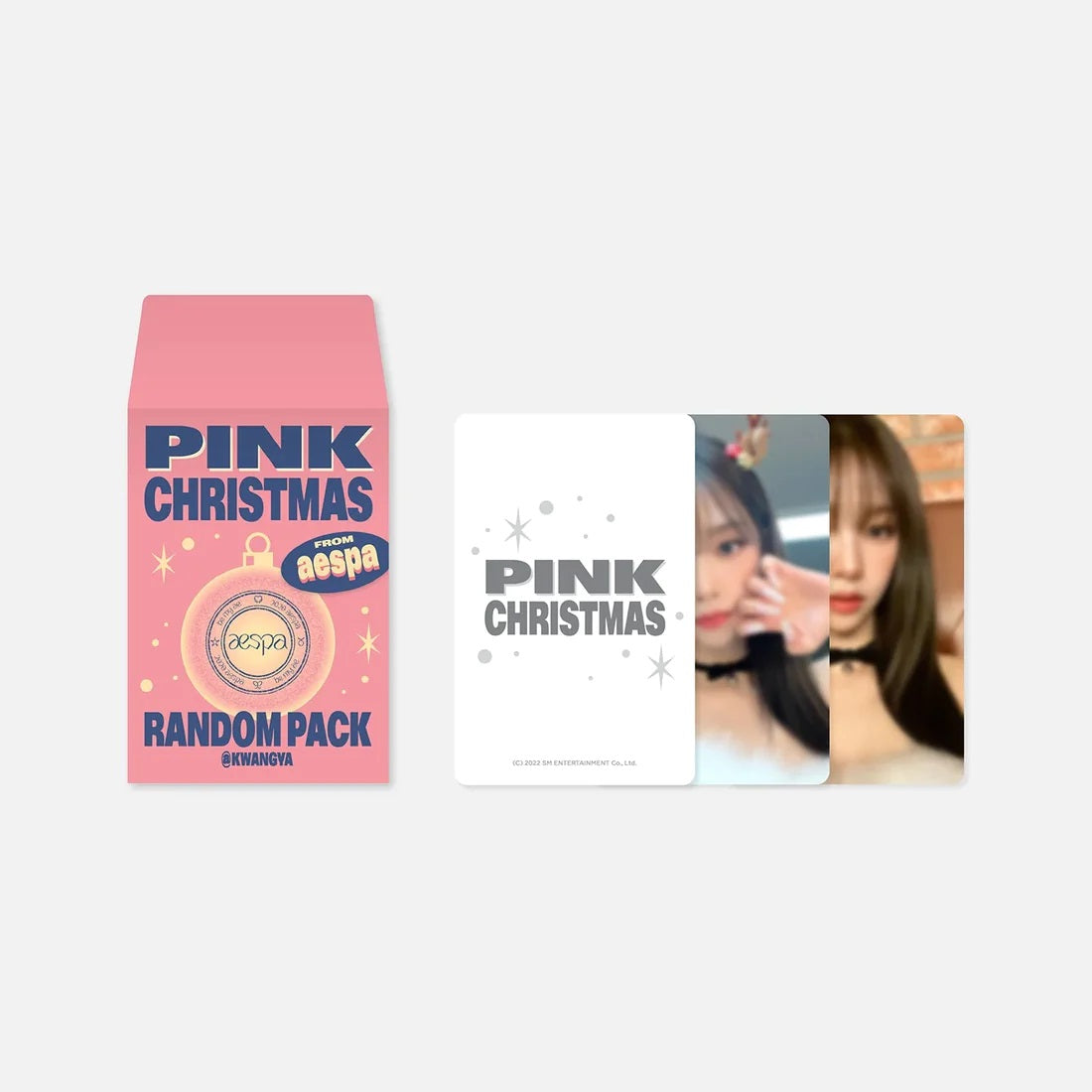 2022 Pink Christmas RANDOM PACK Photocards aespa Ver Main Product Image