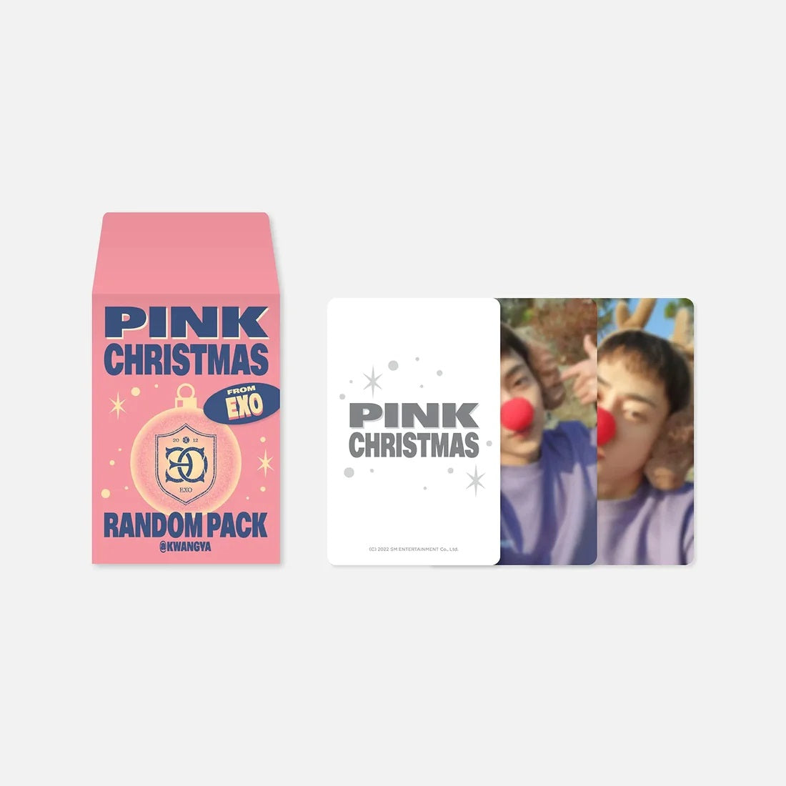 2022 Pink Christmas RANDOM PACK Photocards EXO Ver Main Product Image