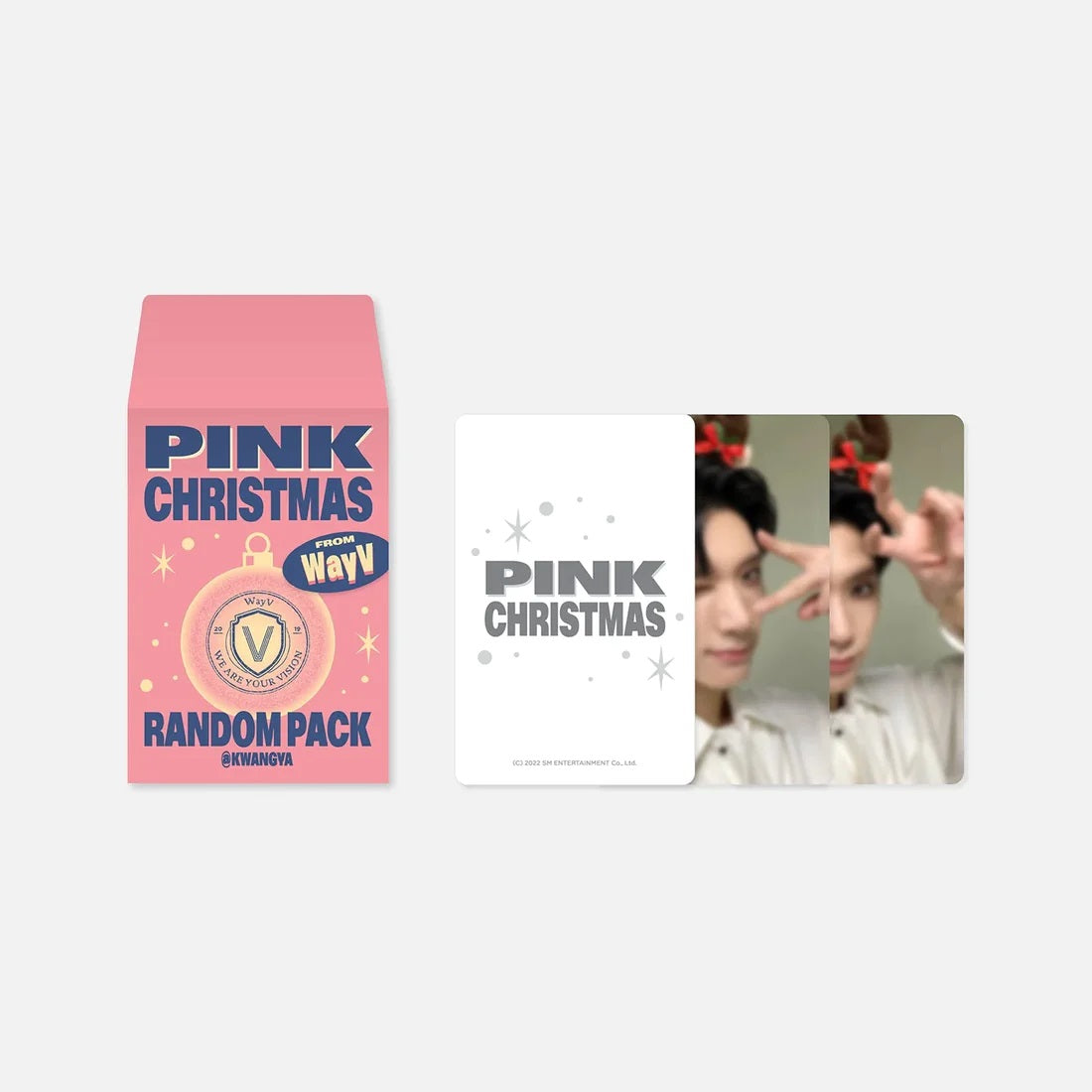 2022 Pink Christmas RANDOM PACK Photocards WayV Ver Main Product Image
