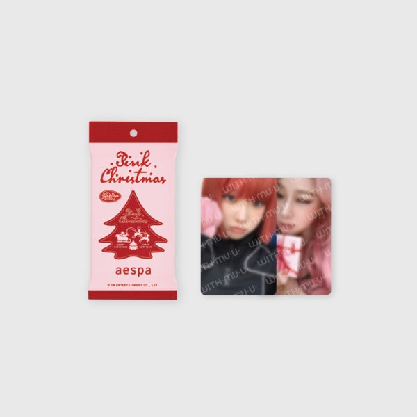 2024 Pink Christmas Photocard Random Pack - aespa main image