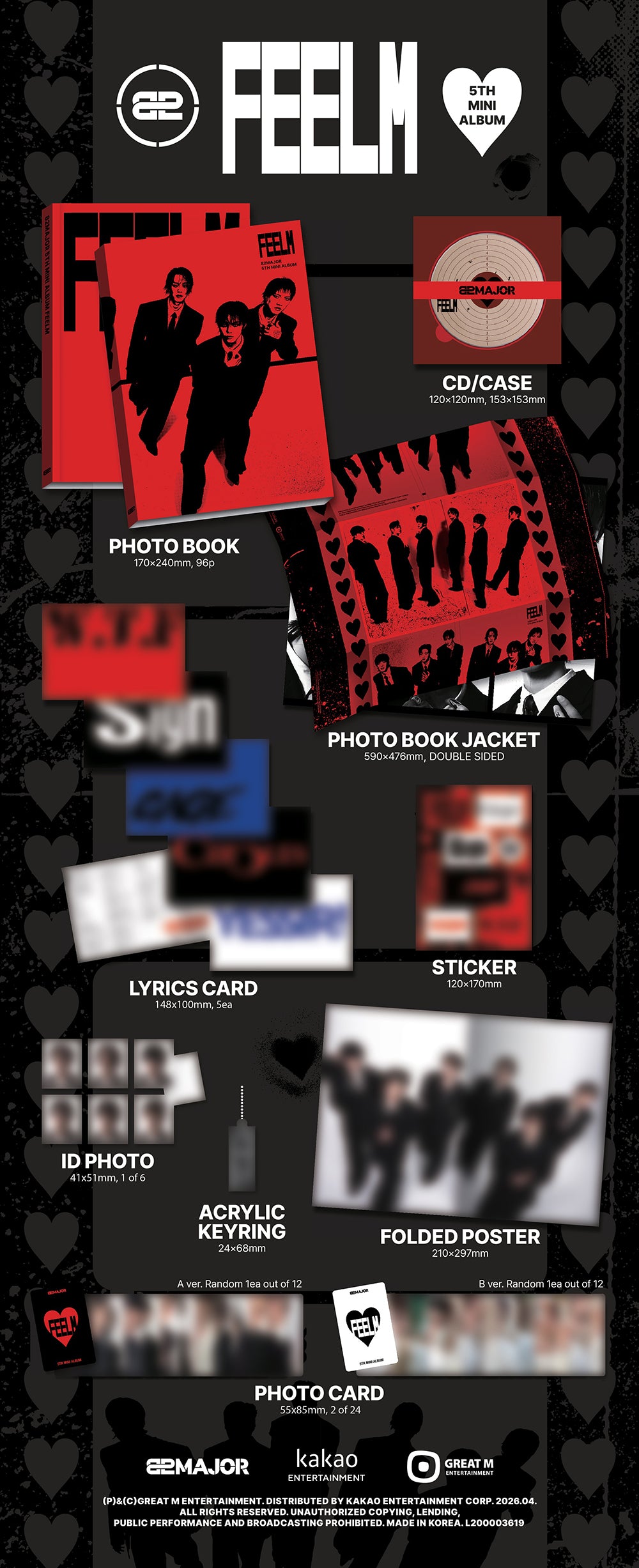 82MAJOR - FEELM [5th Mini Album - Photobook Ver.]
