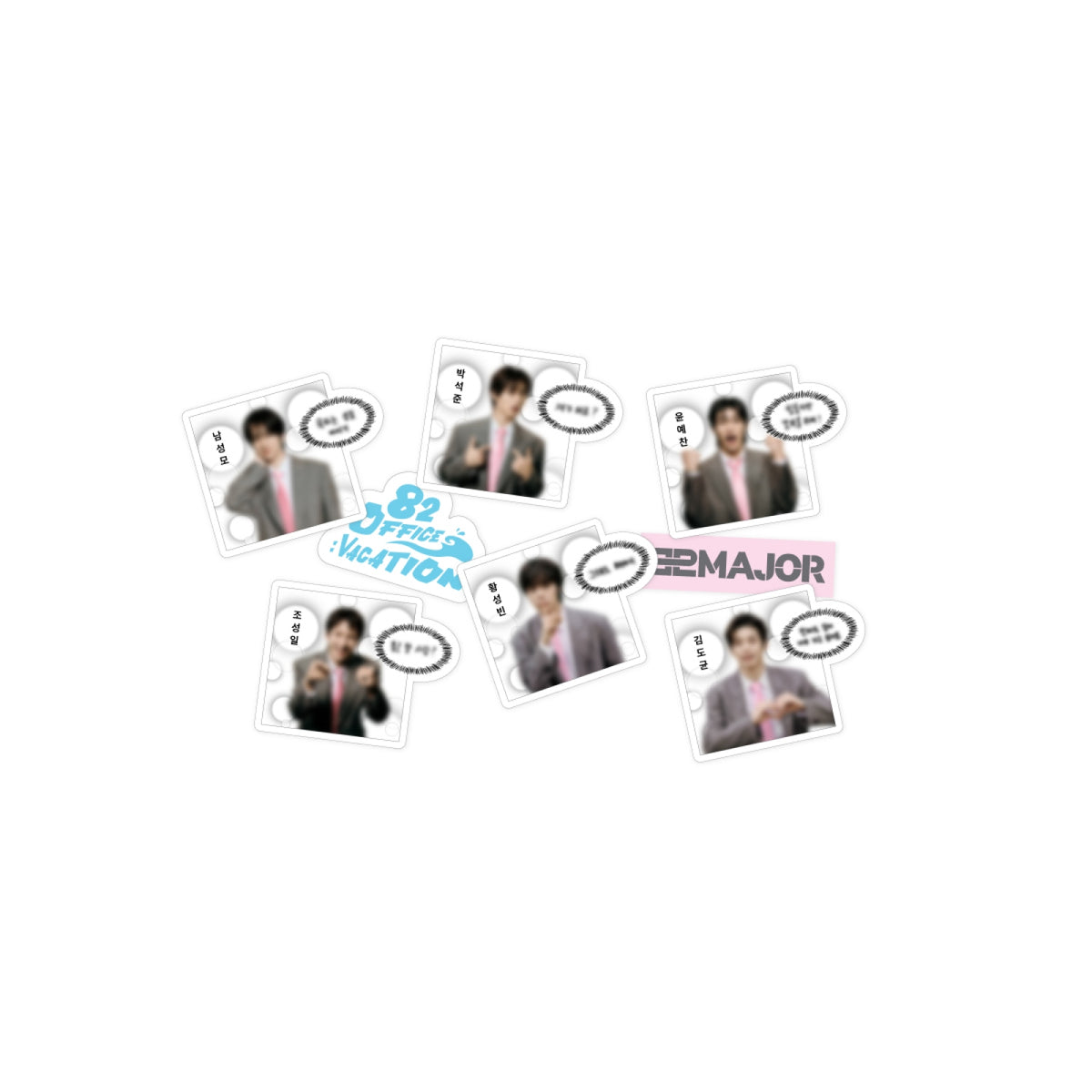 82MAJOR Sticker Set 82 OFFICE VACATION 2026 FAN CONCERT Official MD - Main Image