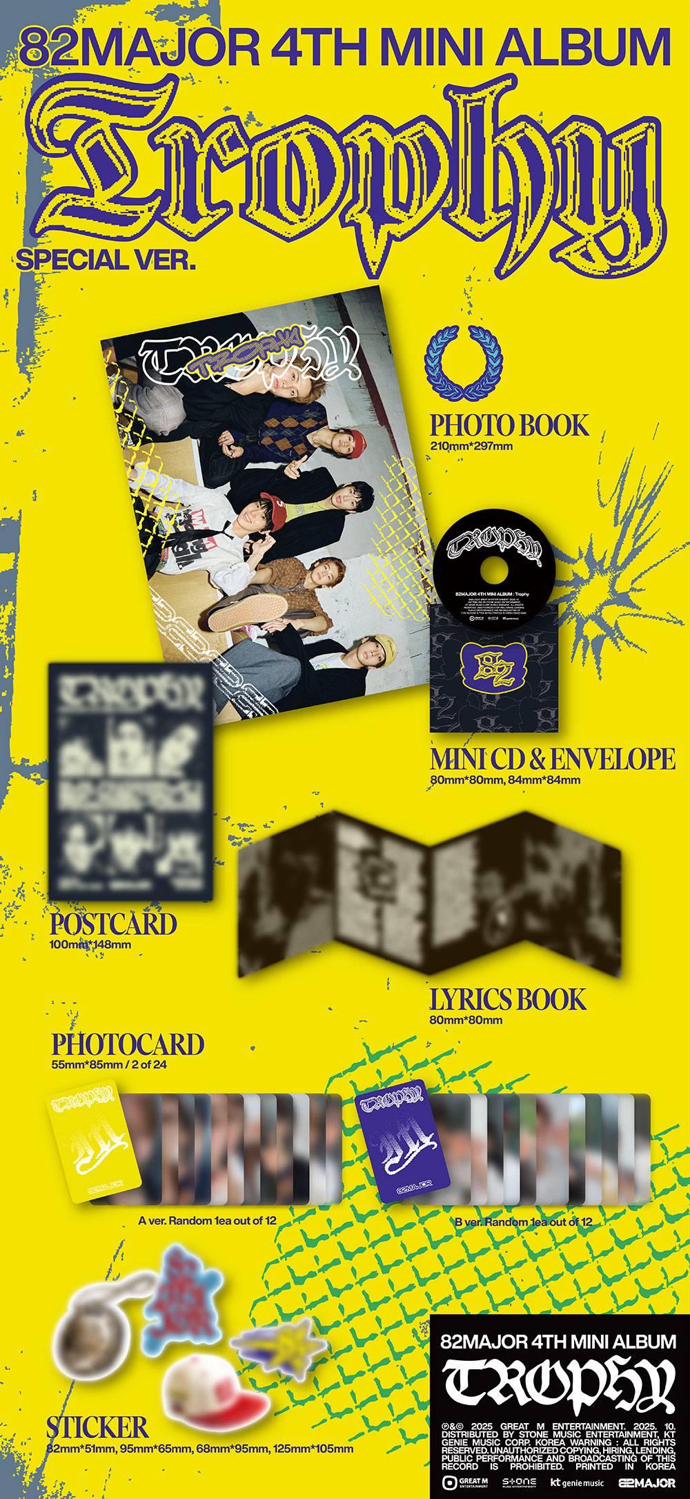 82MAJOR - Trophy [4th Mini Album - Special Ver.]
