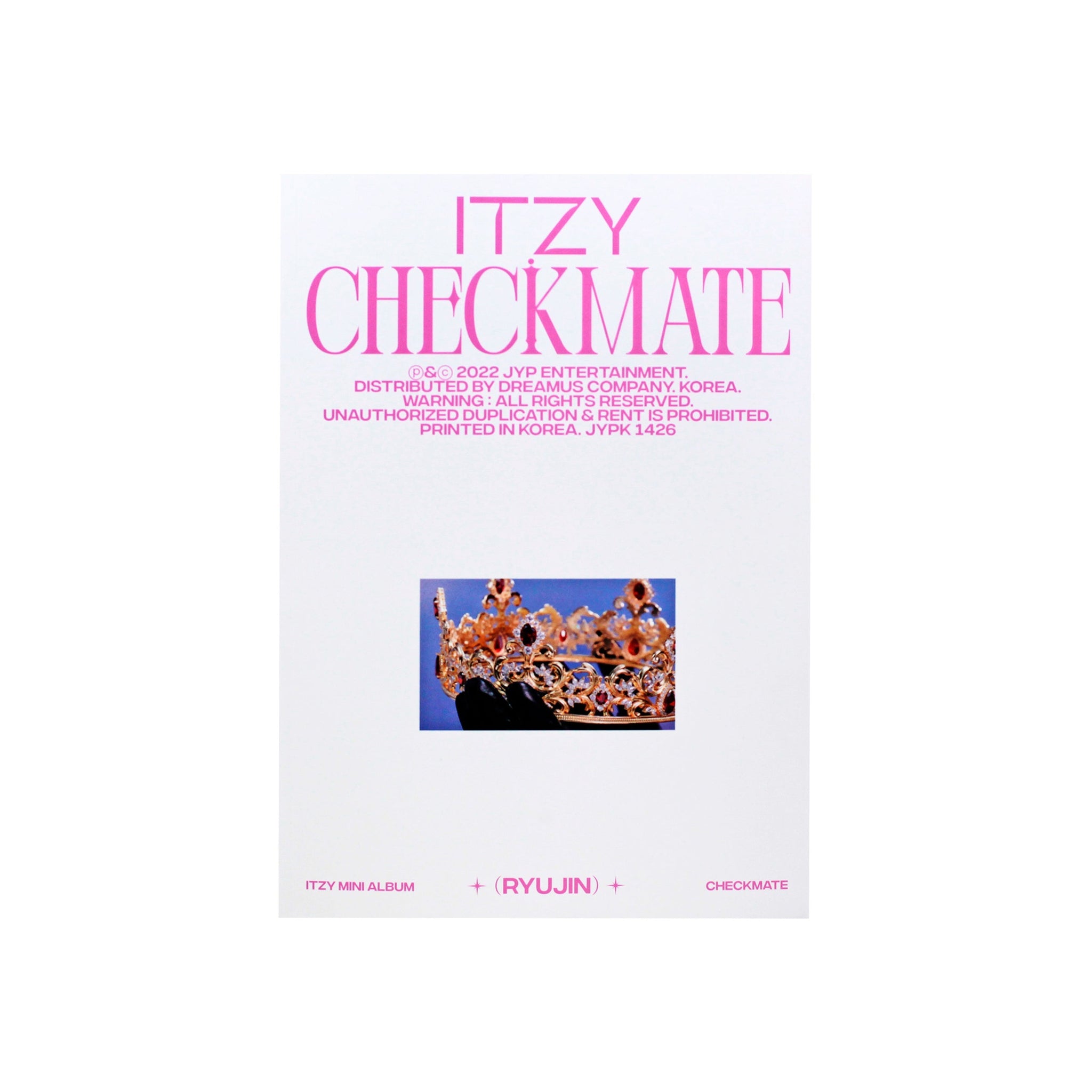 ITZY イッジ Checkmate チェックメイト album アルバム ITZY - CHECKMATE [5th EP Album - Standard Edition] - K PLACE
