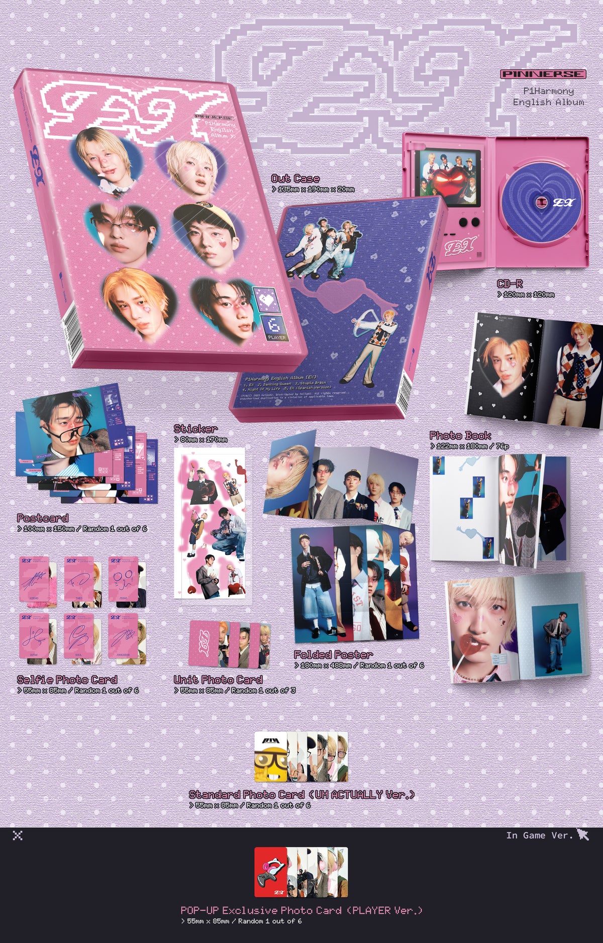 P1Harmony - EX [1st English Album - POP-UP Exclusive Ver.] gallery image 2