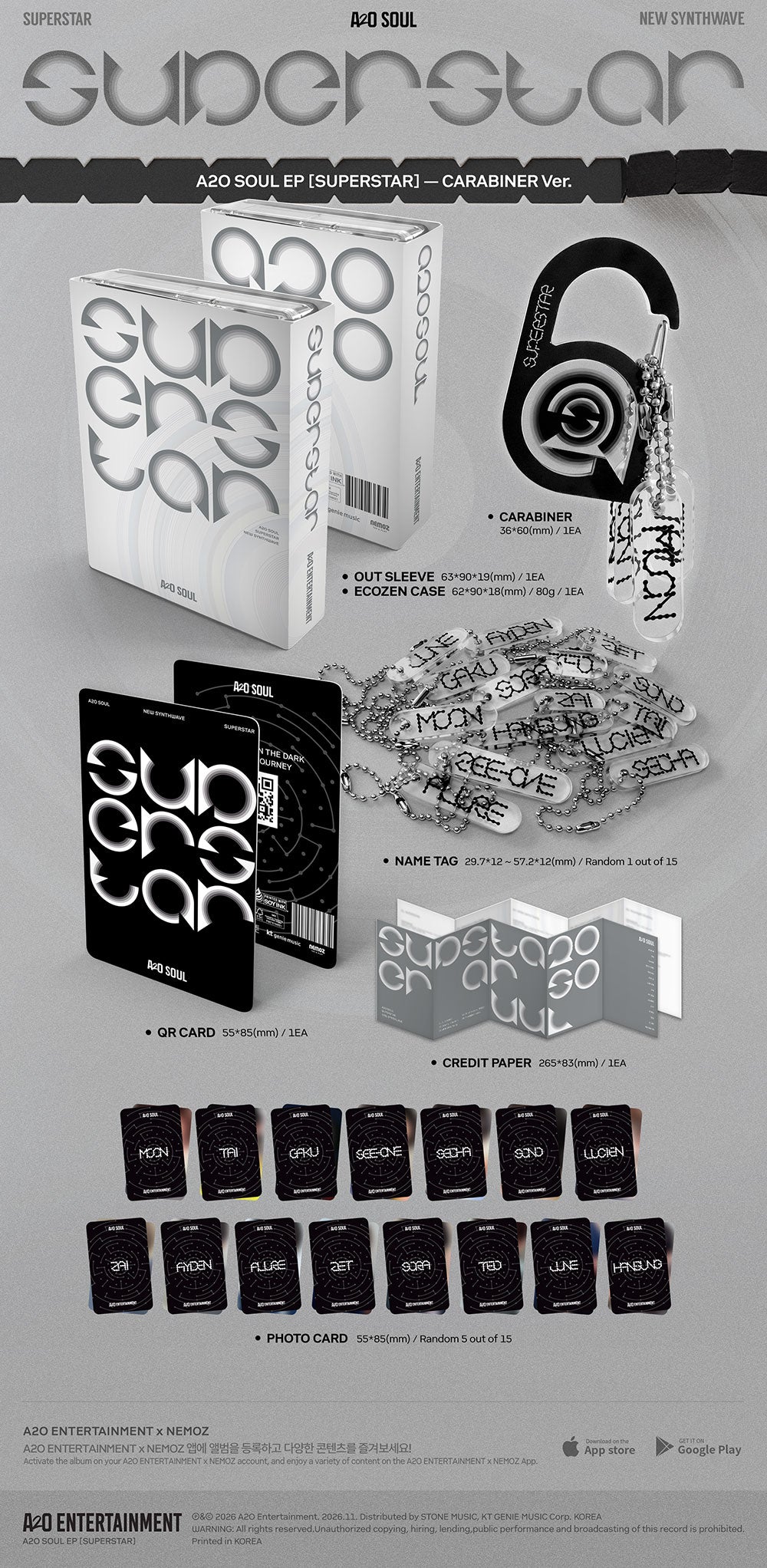 [PRE-ORDER] A2O SOUL - SUPERSTAR [1st EP Album - CARABINER Ver.] gallery image 1