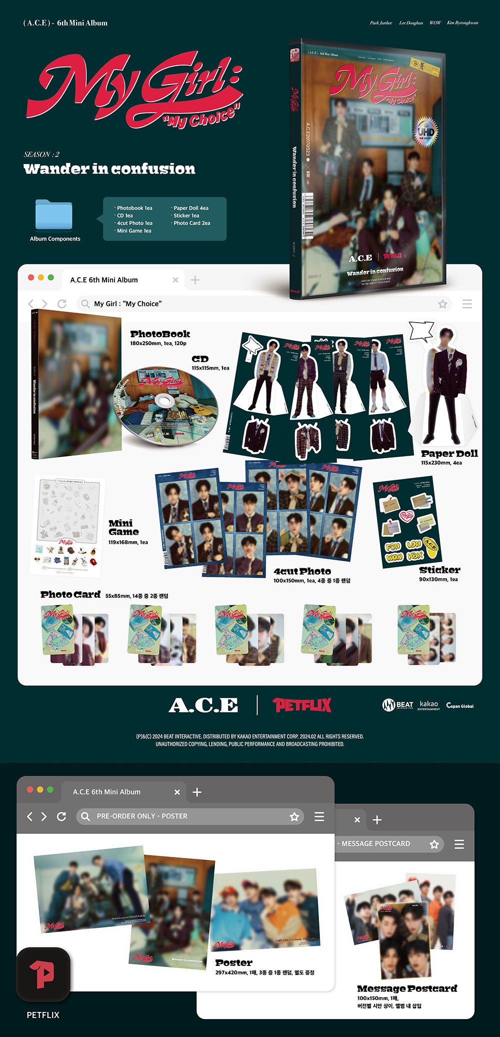 A.C.E - My Girl : "My Choice" [6th Mini Album] gallery image 2