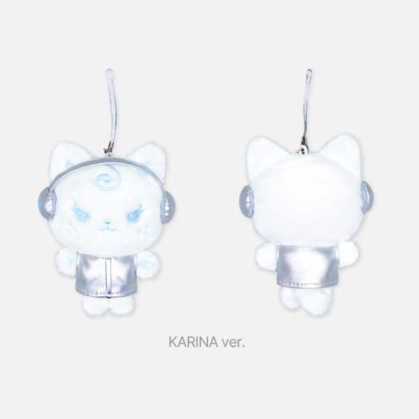 aespa Fanlight Doll Keyring SILVER Ver 2025 aespa Live Tour SYNK aeXIS LINE Official MD - KARINA Version