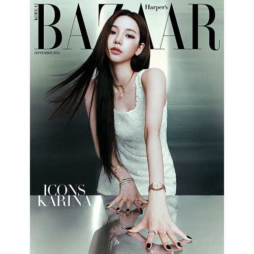 aespa KARINA Cover Harpers BAZAAR September 2025 Icons Special Edition - B Version