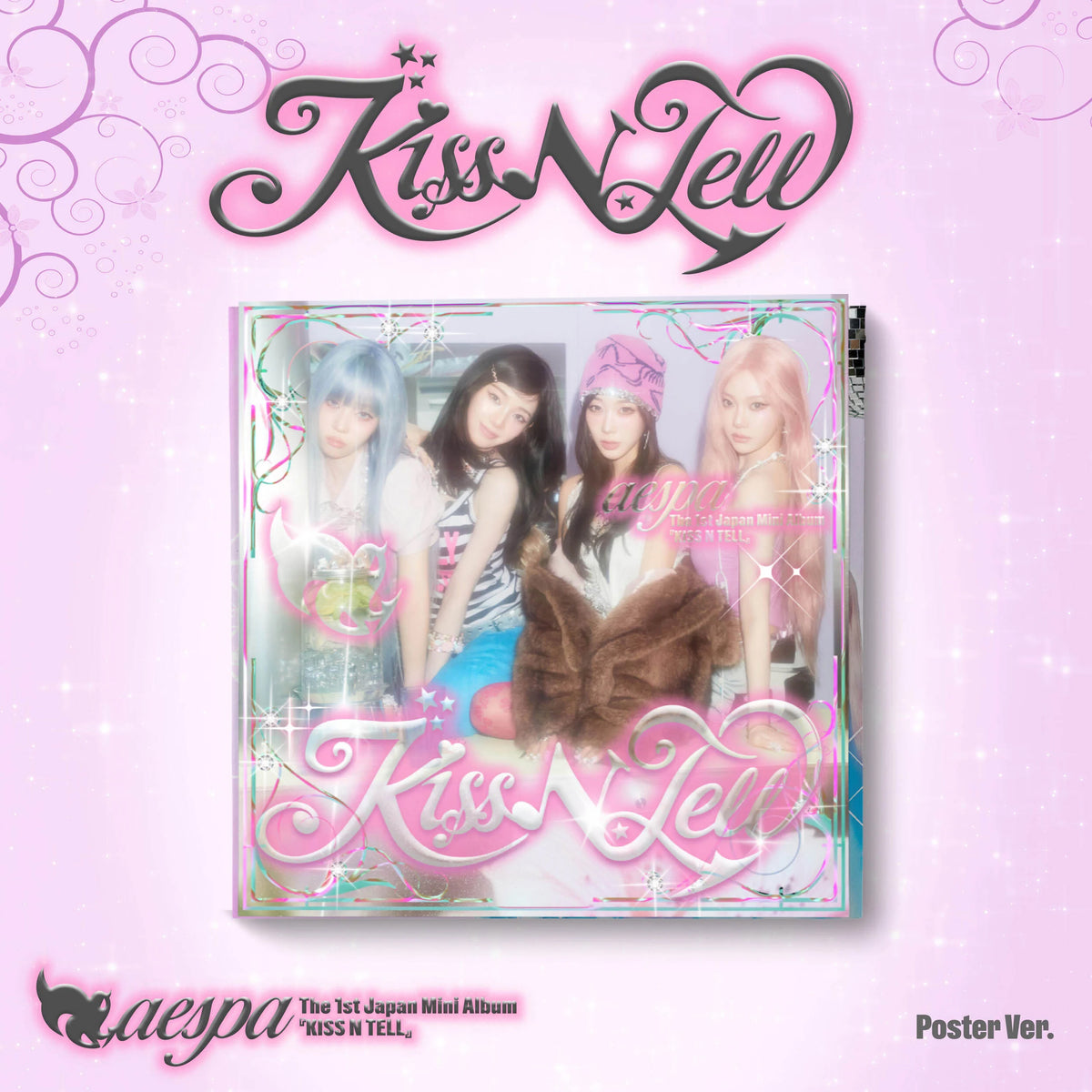 aespa KISS N TELL 1st JP Mini Album Poster Ver - Main Image