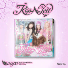 aespa - KISS N TELL [1st JP Mini Album - Poster Ver.] - K PLACE