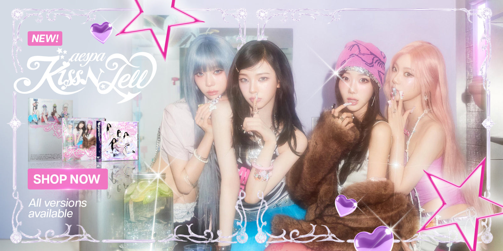 aespa KISS N TELL JP Album - Banner