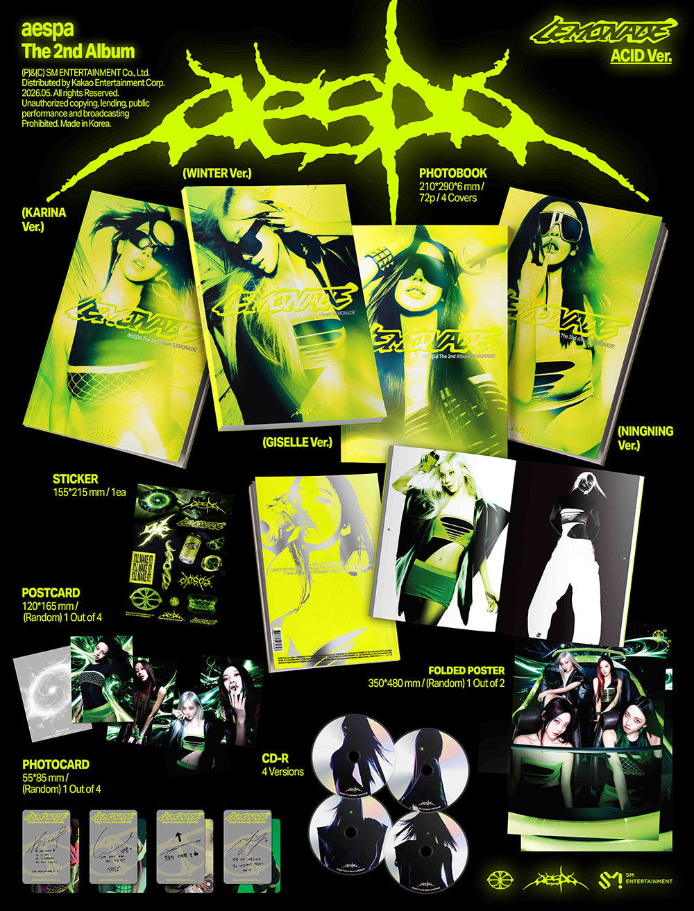 aespa - LEMONADE [2nd Album - ACID Ver.] gallery image 1