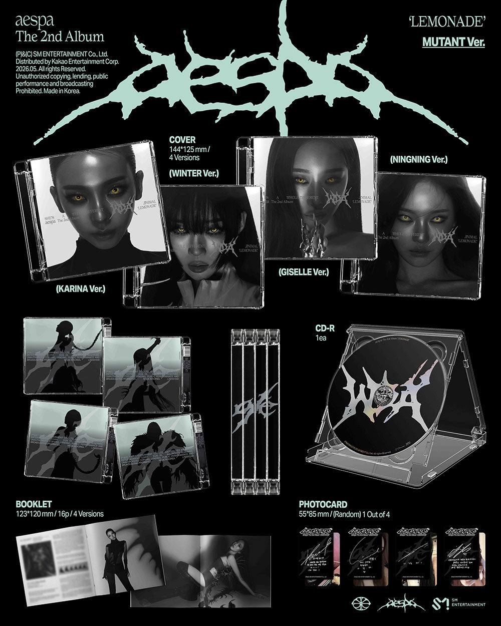aespa - LEMONADE [2nd Album - MUTANT Ver.] gallery image 1