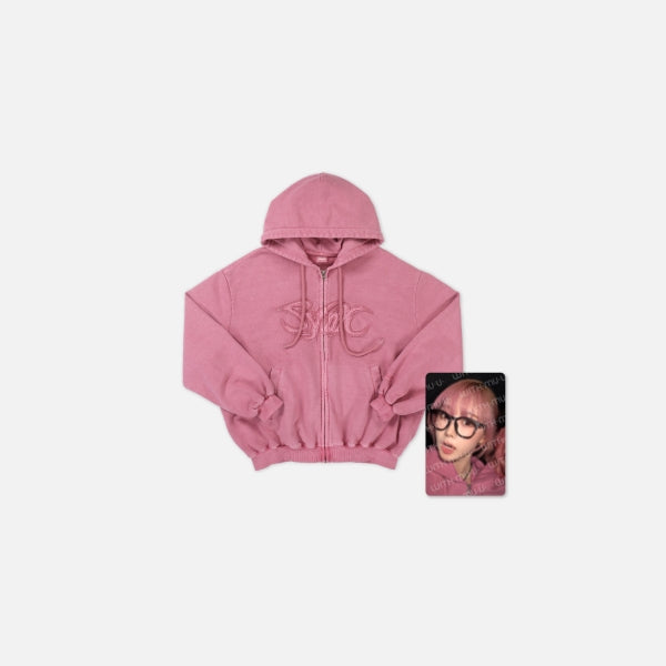 aespa Pink Hoodie Zip up Set 2025 aespa Live Tour SYNK Parallel Line ENCORE Official MD - main image