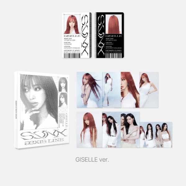 aespa Postcard Book Set 2025 aespa Live Tour SYNK aeXIS LINE Official MD - GISELLE Version