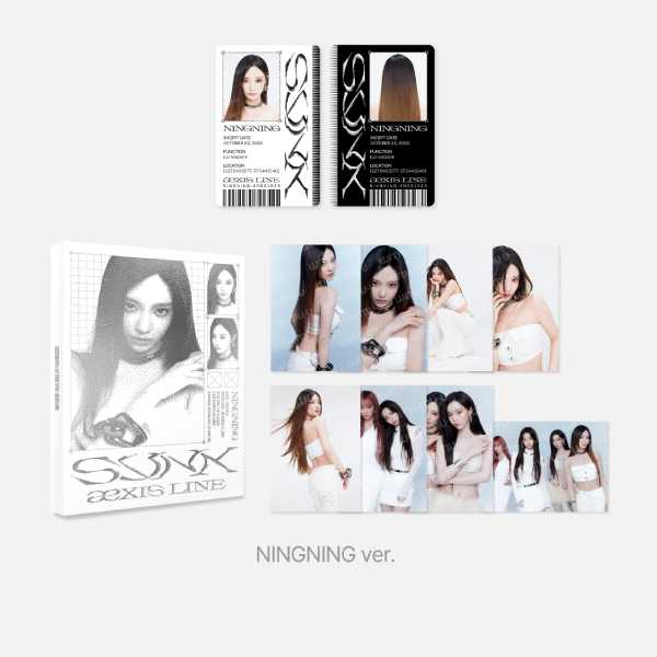 aespa Postcard Book Set 2025 aespa Live Tour SYNK aeXIS LINE Official MD - NINGNING Version