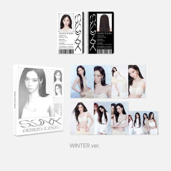 aespa Postcard Book Set 2025 aespa Live Tour SYNK aeXIS LINE Official MD - WINTER Version