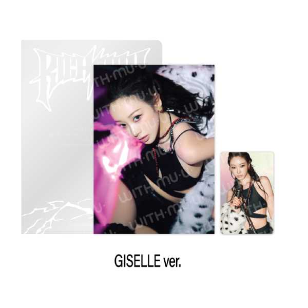 aespa Postcard and Hologram Photocard Set 2025 aespa Week Rich Man POP UP Official MD - GISELLE Version