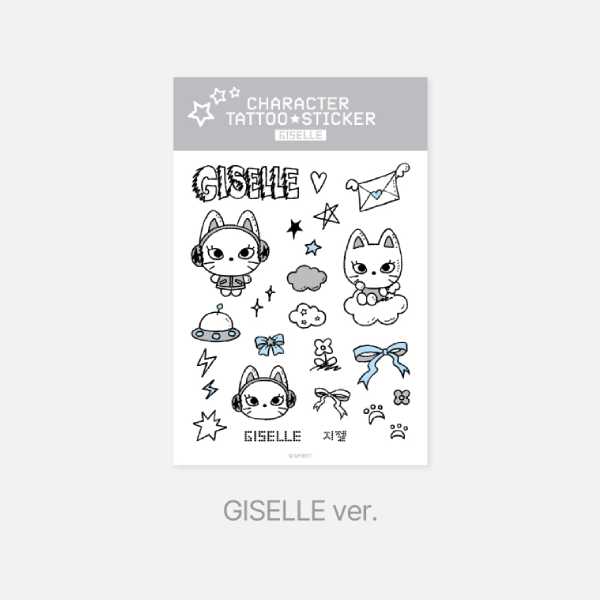 aespa Tattoo Sticker Set 2025 aespa Live Tour SYNK aeXIS LINE Official MD - GISELLE Version