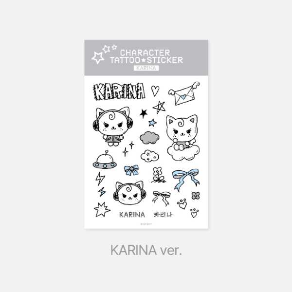 aespa Tattoo Sticker Set 2025 aespa Live Tour SYNK aeXIS LINE Official MD - KARINA Version