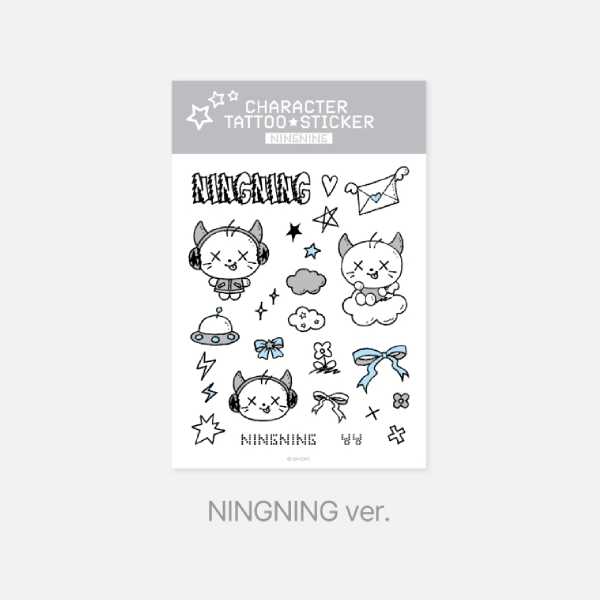 aespa Tattoo Sticker Set 2025 aespa Live Tour SYNK aeXIS LINE Official MD - NINGNING Version