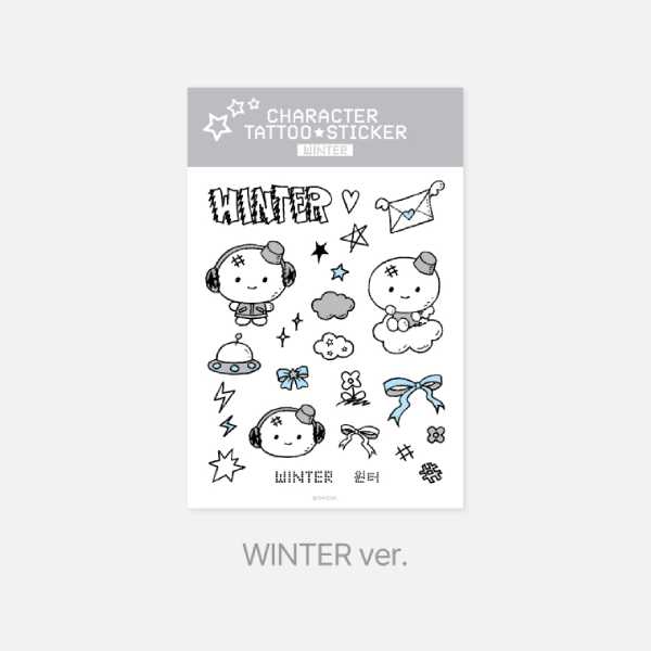 aespa Tattoo Sticker Set 2025 aespa Live Tour SYNK aeXIS LINE Official MD - WINTER Version