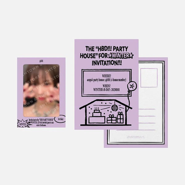 aespa WINTER Birthday Party Card 2025 Artist Birthday MD main image