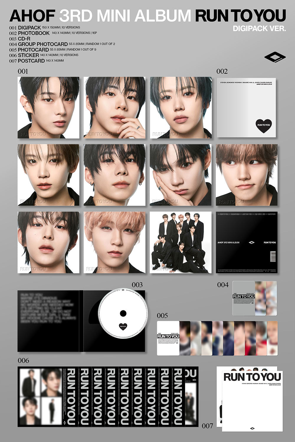 AHOF - RUN TO YOU [3rd Mini Album - Digipack Ver.] gallery image 1