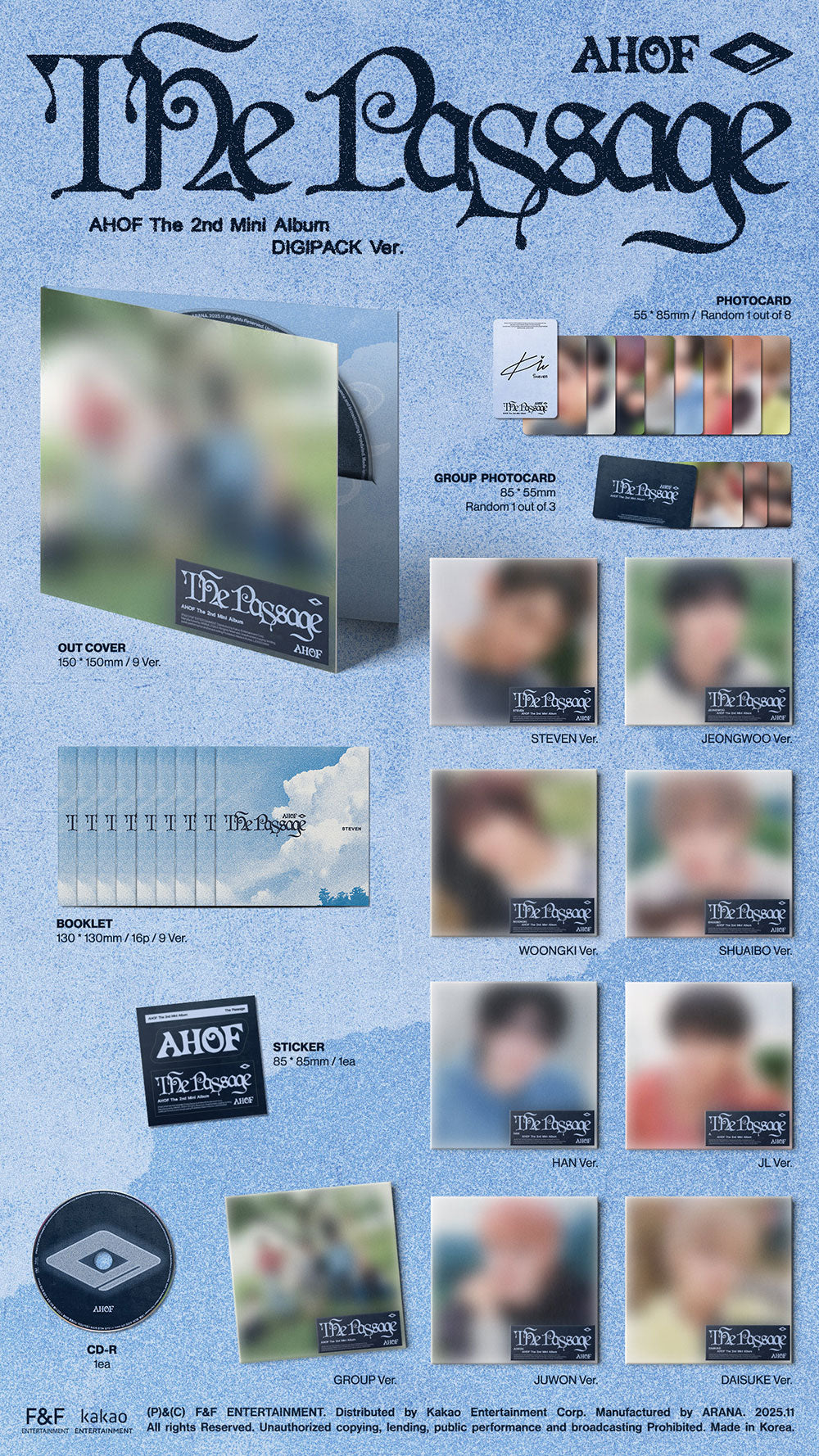 AHOF - The Passage [2nd Mini Album - Digipack Ver.]