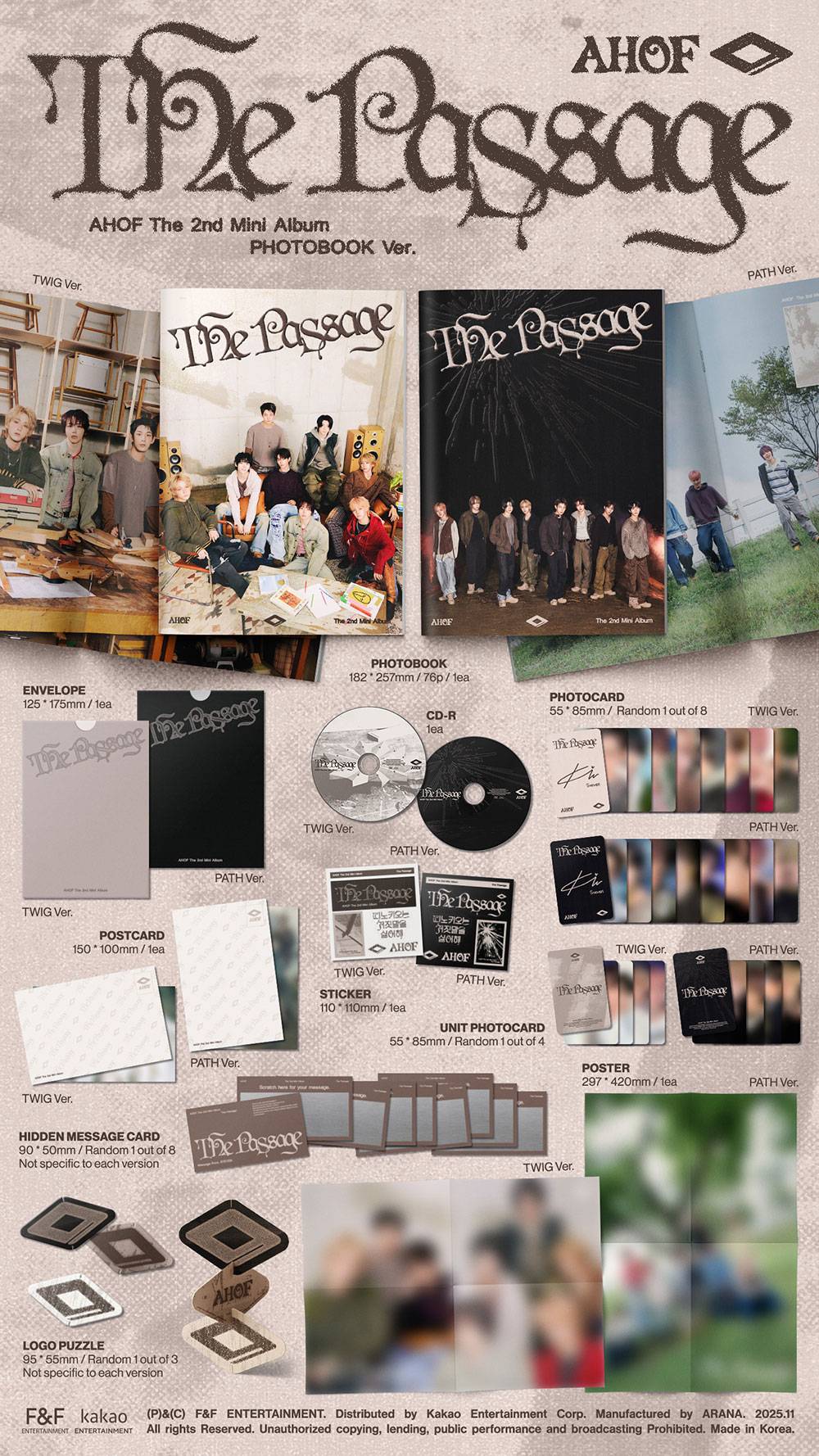 AHOF - The Passage [2nd Mini Album - Photobook Ver.]