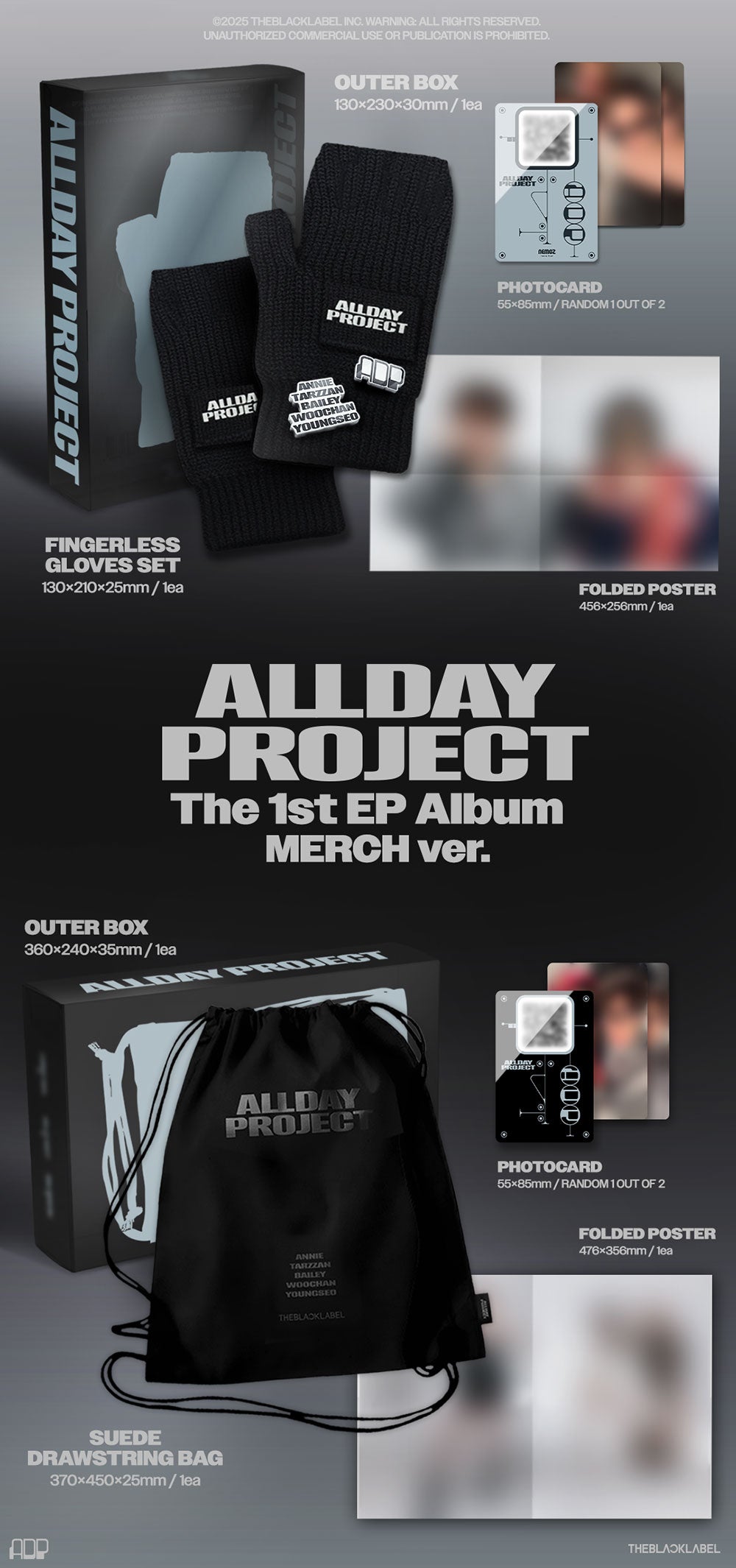 ALLDAY PROJECT - ALLDAY PROJECT [1st EP Album - MERCH Ver.]