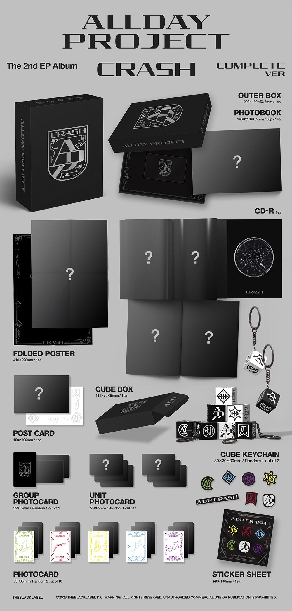 [PRE-ORDER] ALLDAY PROJECT - CRASH [2nd EP Album - COMPLETE Ver.] gallery image 1