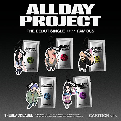 【新品未開封】ALLDAY PROJECT CARTOON ver.　5種セット ALLDAY PROJECT - FAMOUS [1st Single Album - CARTOON Ver