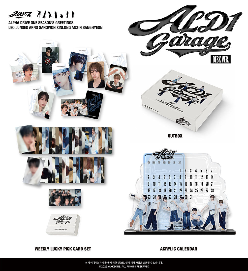 [PRE-ORDER] ALPHA DRIVE ONE - 2027 Season's Greetings (DESK Ver.) [ALD1 GARAGE] gallery image 1