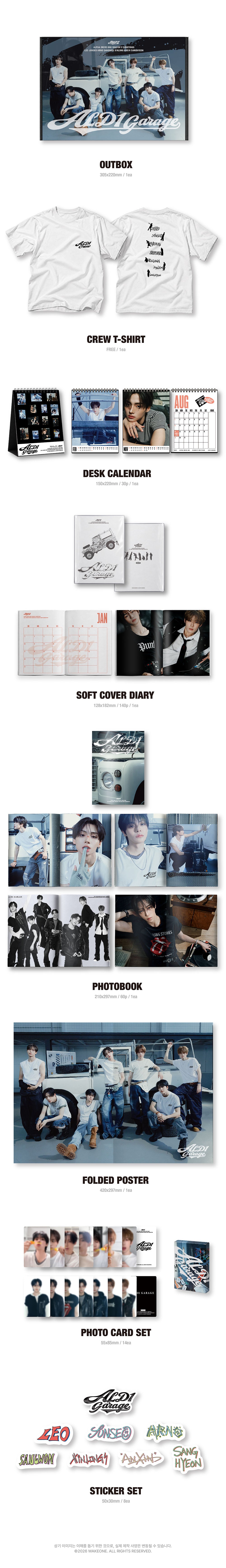 [PRE-ORDER] ALPHA DRIVE ONE - 2027 Season's Greetings (T-SHIRT Ver.) [ALD1 GARAGE] gallery image 1