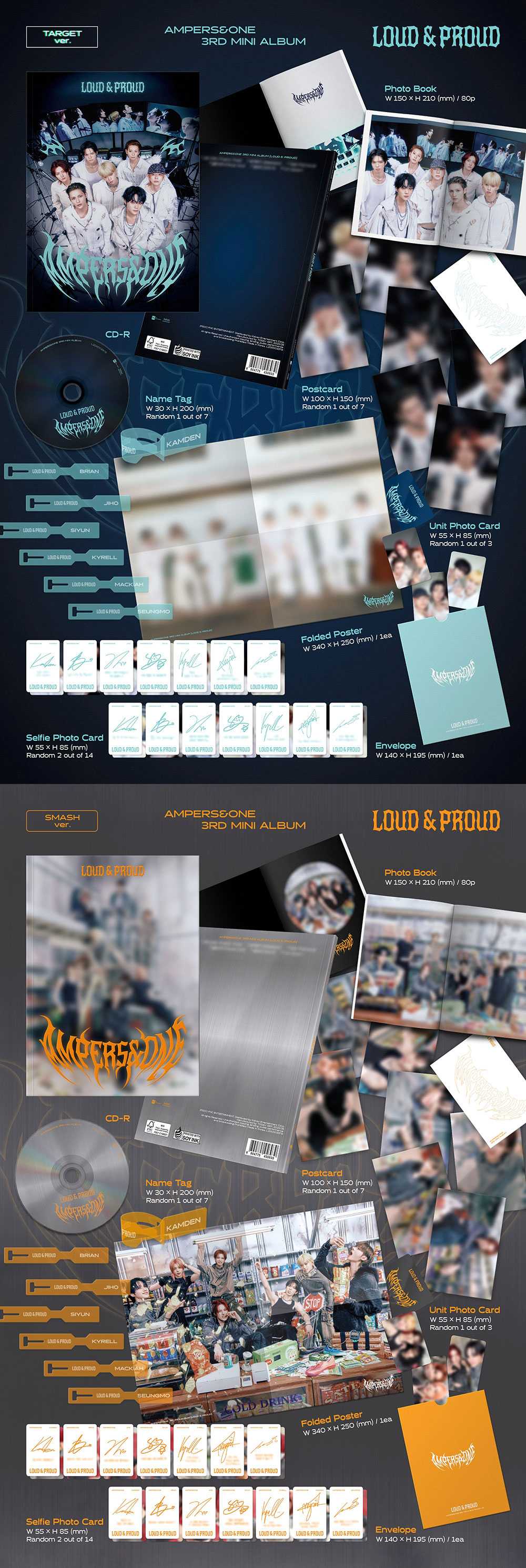 [PRE-ORDER] AMPERS&ONE - LOUD & PROUD [3rd Mini Album]