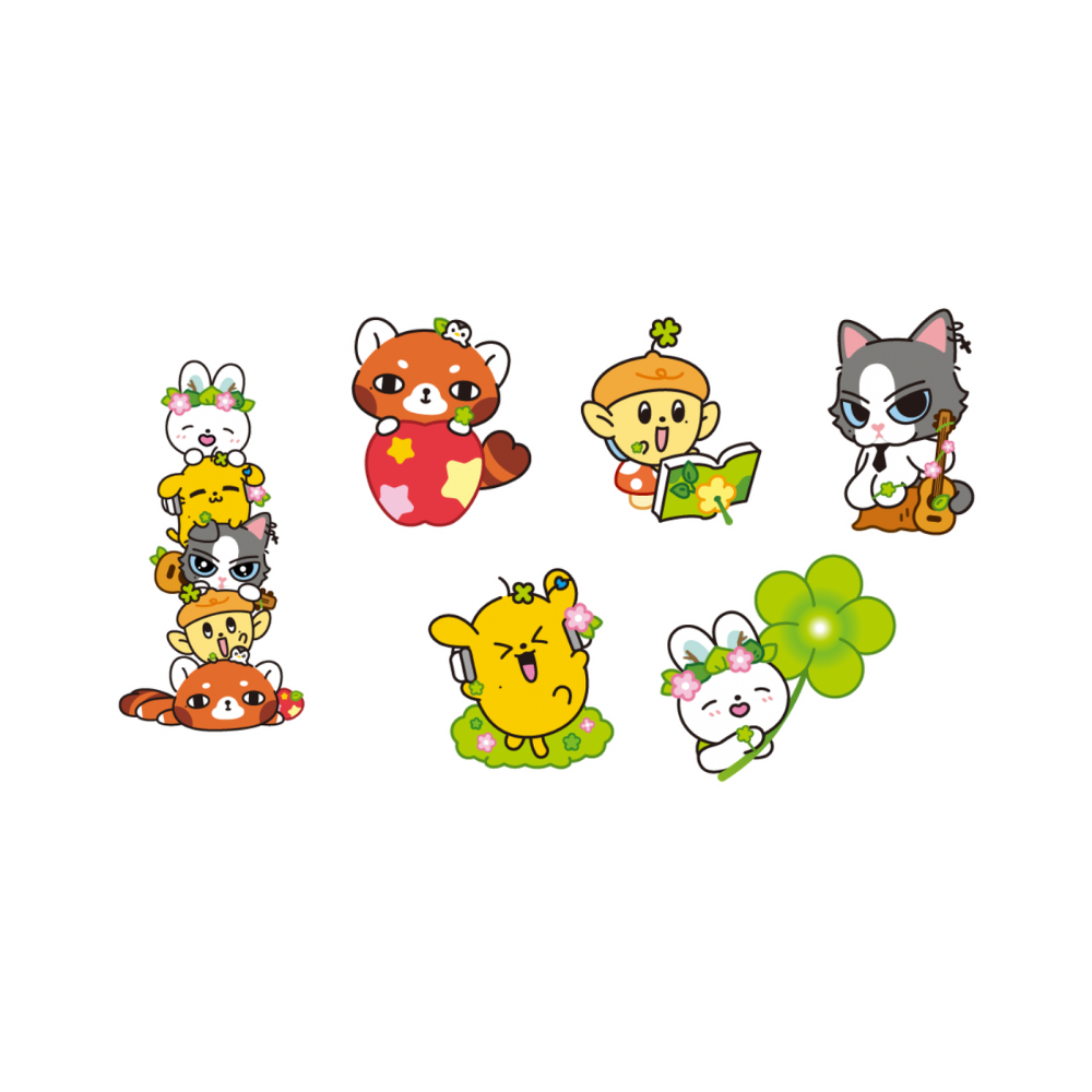 AND2BLE Removable Sticker Set Sequence 01 Curiosity POP-UP Official MD - Main Image