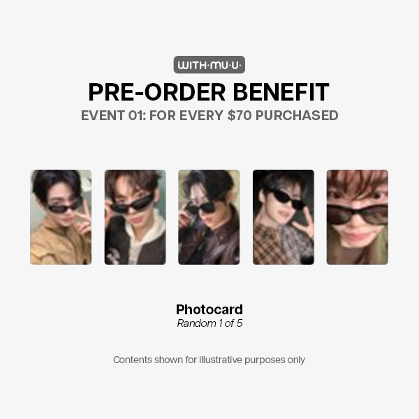 AND2BLE Sequence 01 Curiosity POP-UP Official MD - Withmuu Event 1 POBs