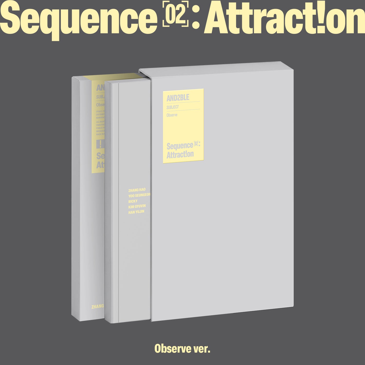 AND2BLE Sequence 02 Attraction 2nd Mini Album Observe Ver - main image