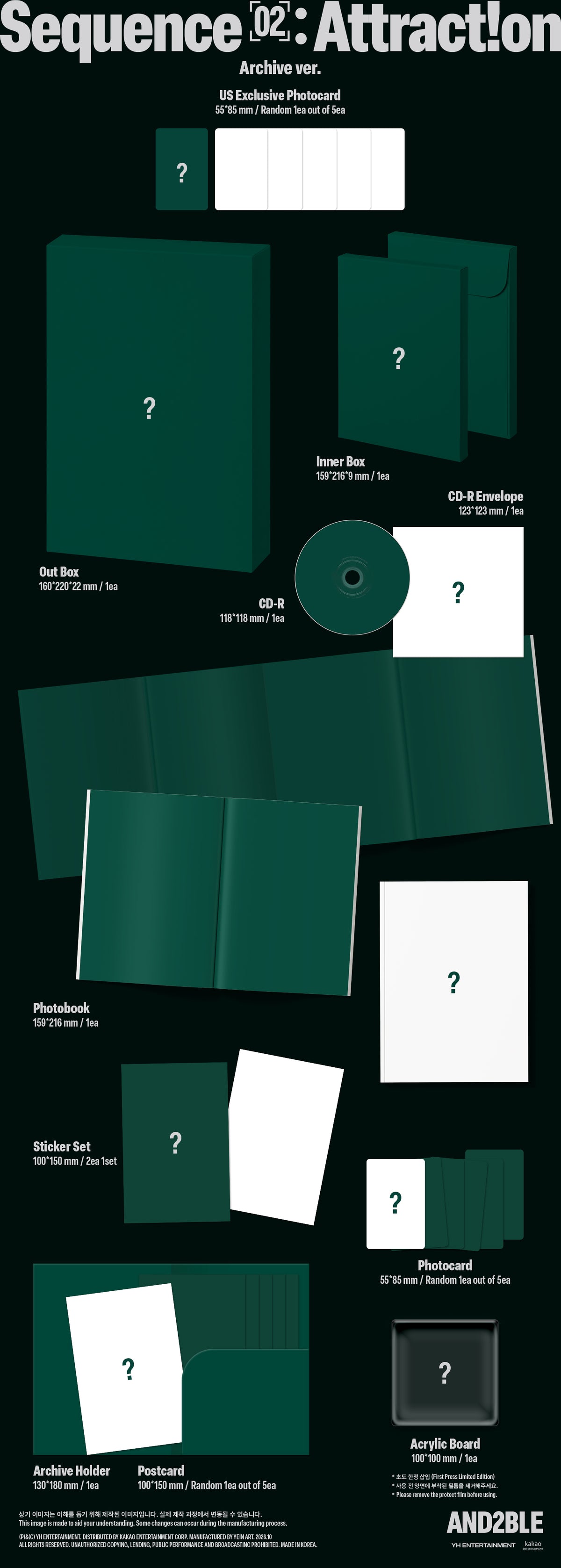 [PRE-ORDER] AND2BLE - Sequence 02: Attraction [2nd Mini Album - U.S. Ver.] gallery image 3